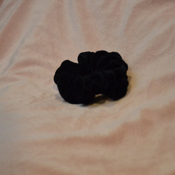Black Velvet Scrunchie - Picture 3 of 5